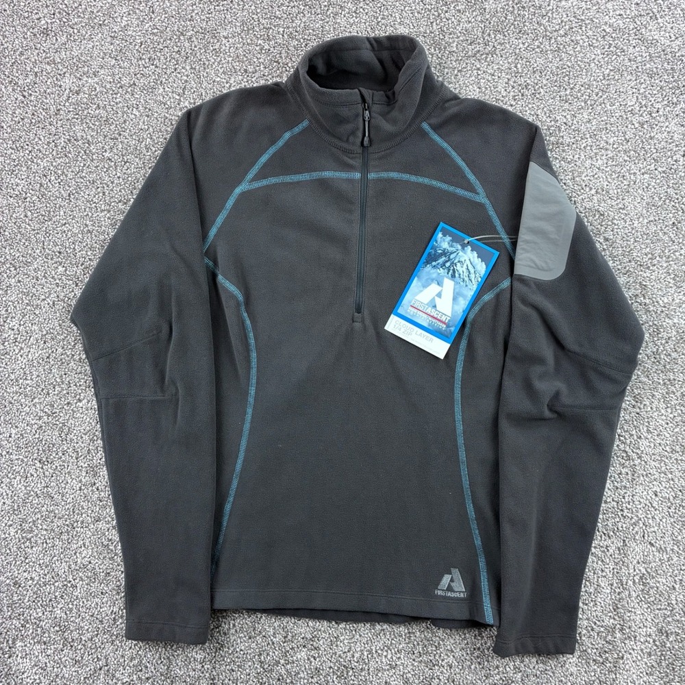 NWT Eddie Bauer First Ascent Cloud Layer 1/4 Zip Fleece Pullover‎ Women's S Gray